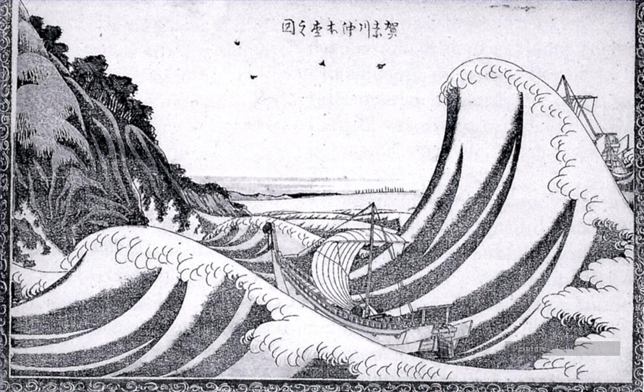 vue homoku Katsushika Hokusai ukiyoe Peintures à l'huile
